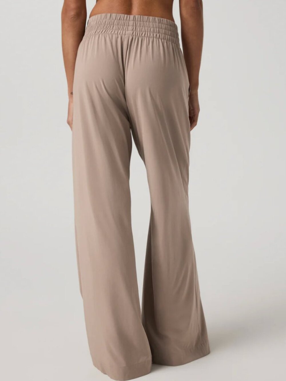 Vuori Womens Villa Wide Leg Pants Sorrel Brown Lightweight Stretch Size XS - Picture 2 of 16